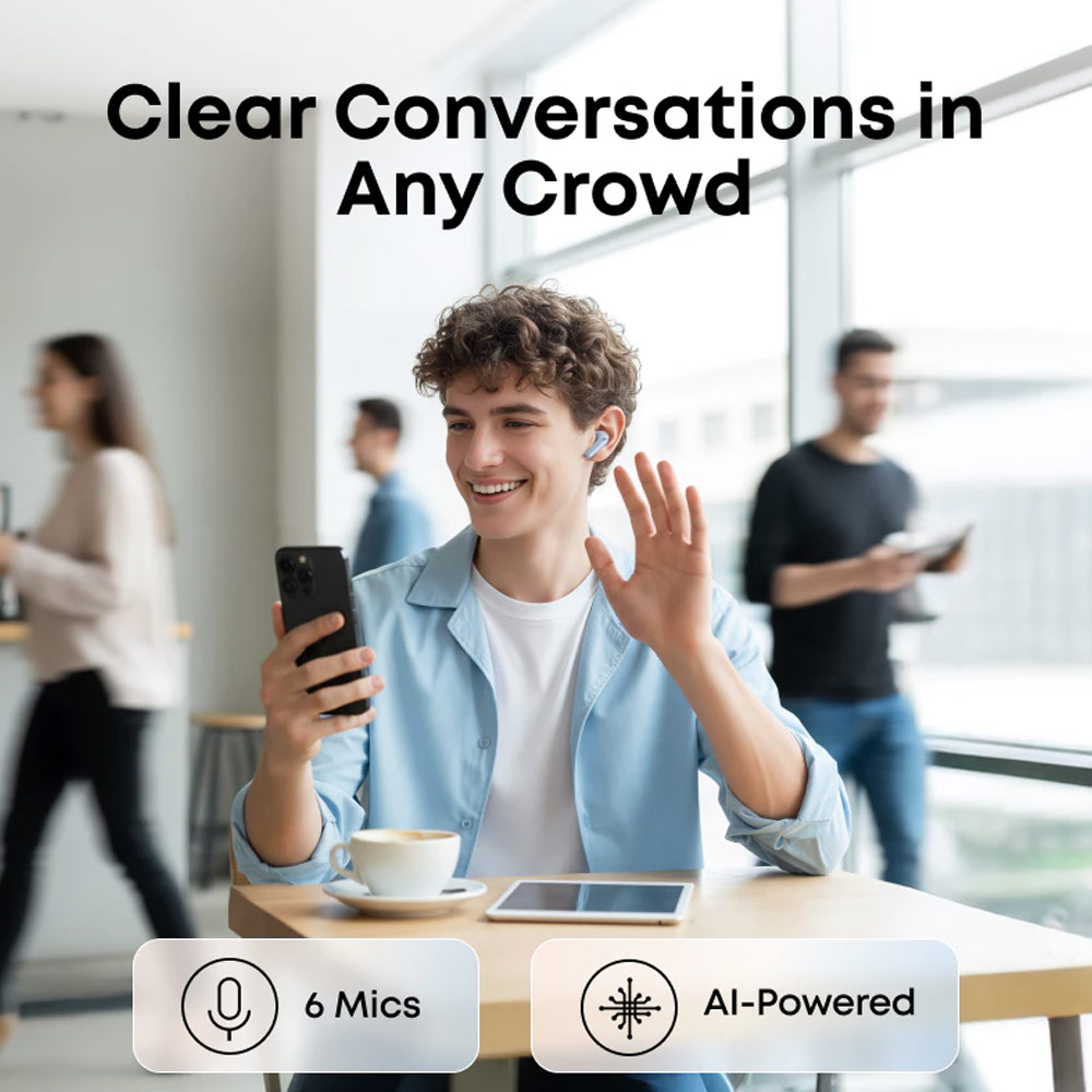 Picture of Soundcore by Anker R50i NC Earbuds Adaptive ANC Bluetooth 5.4 TWS 45Hours Long Play Time Headsets A3959 (White)