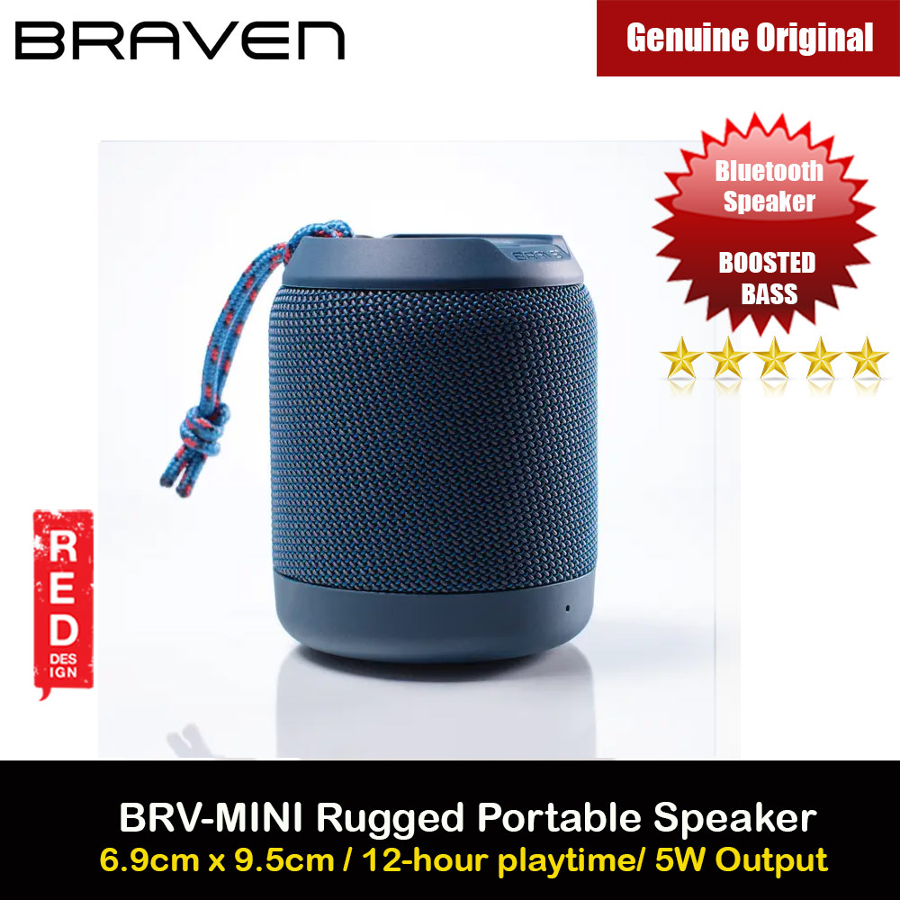 Braven BRV-MINI Rugged IPX7 Waterproof Bluetooth Speaker with Wireless  Stereo Pairing and Boosted Bass - Black : : Electronics & Photo