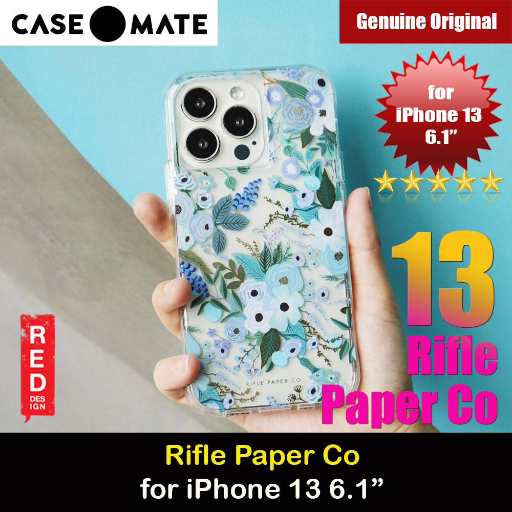 Picture of Case Mate Case-Mate Rifle Paper Co Series Protection Case for iPhone 13 6.1 (Garden Party Blue) Apple iPhone 13 6.1- Apple iPhone 13 6.1 Cases, Apple iPhone 13 6.1 Covers, iPad Cases and a wide selection of Apple iPhone 13 6.1 Accessories in Malaysia, Sabah, Sarawak and Singapore 