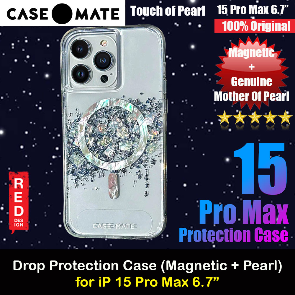 Picture of Case Mate Case-Mate Stylish Design Karat Drop Protection Case with Magsafe Magnetic Charging for iPhone 15 Pro Max 6.7 (Touch of Pearl) Apple iPhone 15 Pro Max 6.7- Apple iPhone 15 Pro Max 6.7 Cases, Apple iPhone 15 Pro Max 6.7 Covers, iPad Cases and a wide selection of Apple iPhone 15 Pro Max 6.7 Accessories in Malaysia, Sabah, Sarawak and Singapore 