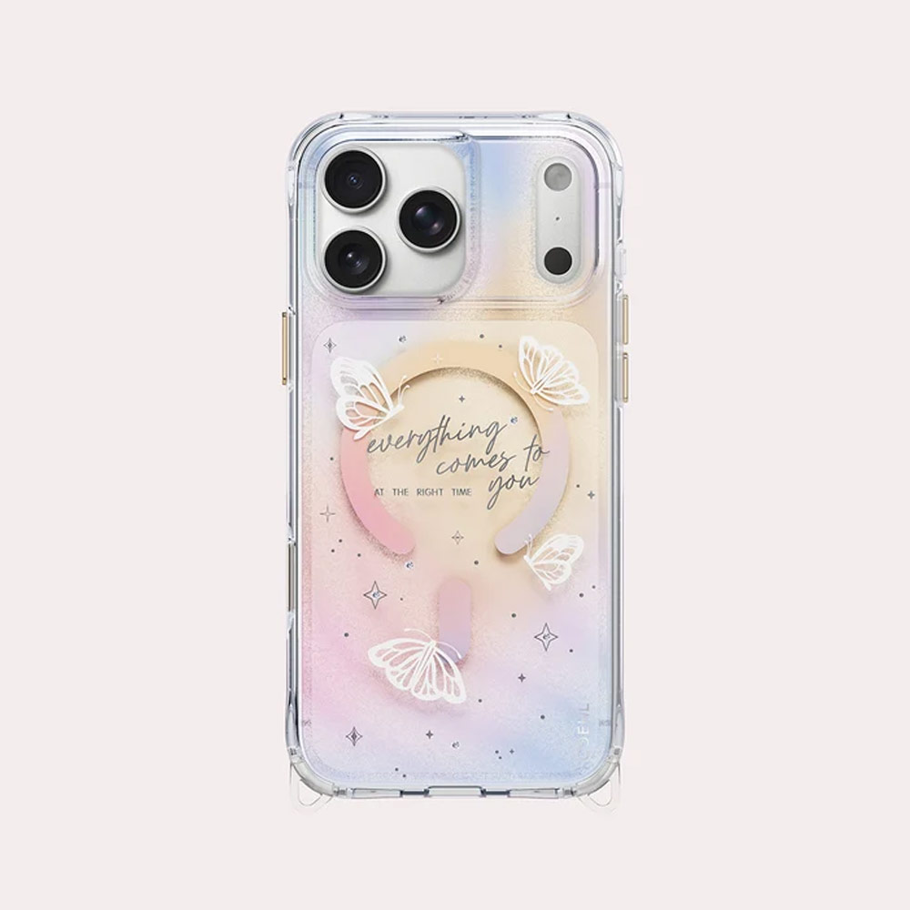 Picture of Apple iPhone 18 Pro Case | Coehl ELLIE MagClick Magnetic Charging Case with Camera Control Button for iPhone 18 Pro - Prism Bloom
