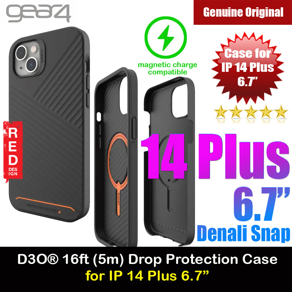 Picture of Gear4 D3O® Denali Snap 5 meter Drop Protection Case with Magsafe Compatible for iPhone 14 Plus 6.7 (Black) Apple iPhone 14 Plus 6.7- Apple iPhone 14 Plus 6.7 Cases, Apple iPhone 14 Plus 6.7 Covers, iPad Cases and a wide selection of Apple iPhone 14 Plus 6.7 Accessories in Malaysia, Sabah, Sarawak and Singapore 