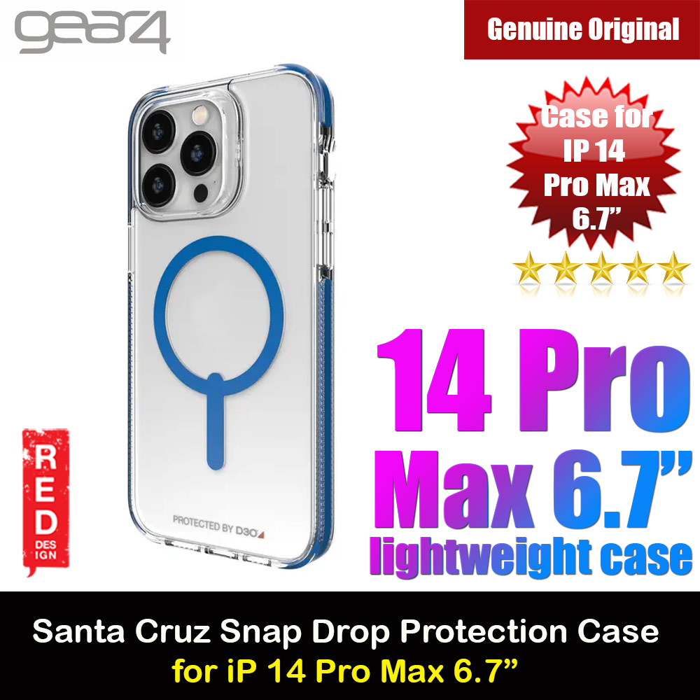 Picture of Gear4 Santa Cruz Snap D30 Drop Protection Lightweight Case with Magsafe Compatible for iPhone 14 Pro Max 6.7 (Blue) Apple iPhone 14 Pro Max 6.7- Apple iPhone 14 Pro Max 6.7 Cases, Apple iPhone 14 Pro Max 6.7 Covers, iPad Cases and a wide selection of Apple iPhone 14 Pro Max 6.7 Accessories in Malaysia, Sabah, Sarawak and Singapore 