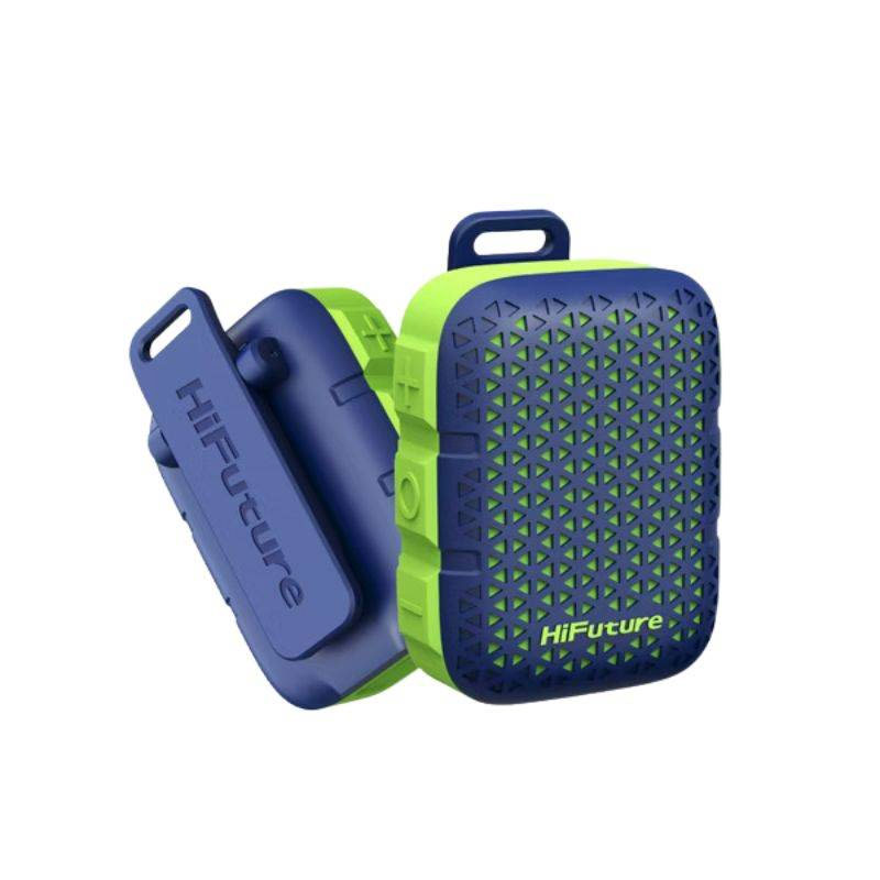 Picture of HiFuture Pocket S Mini Bluetooth Speaker Portable Wearable Clip Speaker IPX7 Waterproof Lightweight Travel Speaker - Blue