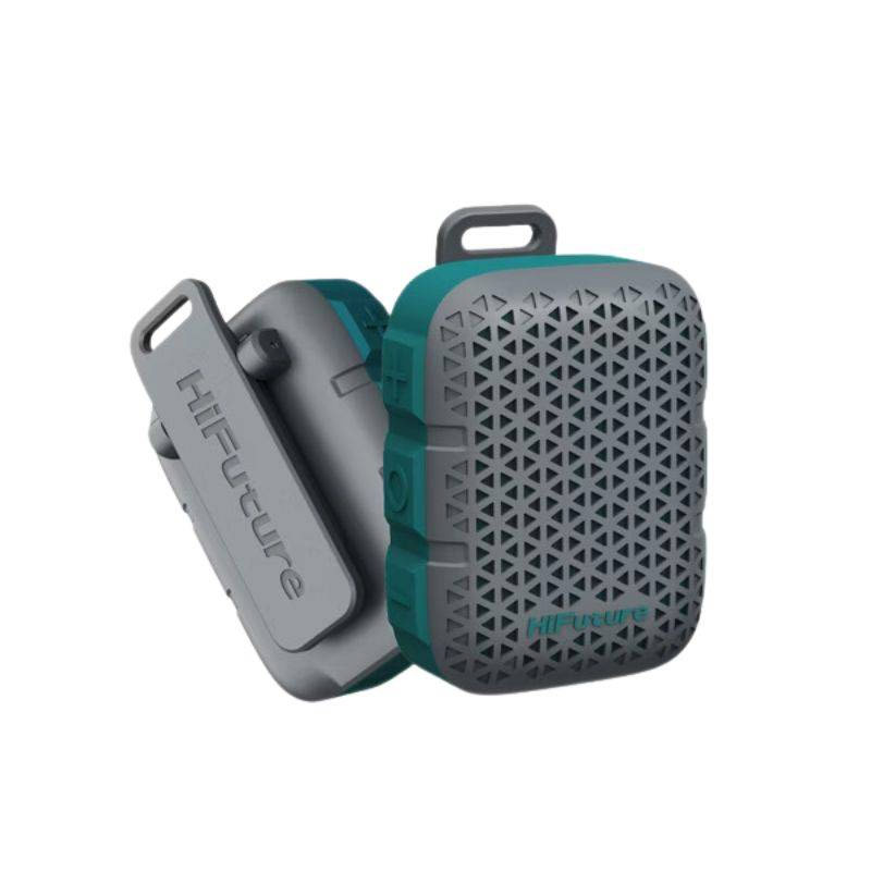 Picture of HiFuture Pocket S Mini Bluetooth Speaker Portable Wearable Clip Speaker IPX7 Waterproof Lightweight Travel Speaker - Grey
