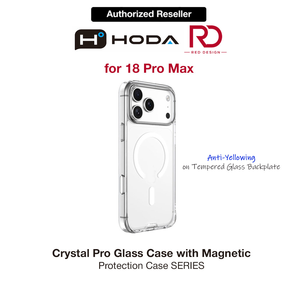Picture of Apple iPhone 18 Pro Max Case | Hoda Crystal Pro Case with Military Standard MagSafe Enhanced with PureSurface TM with Camera Button for iPhone 18 Pro Max - Clear