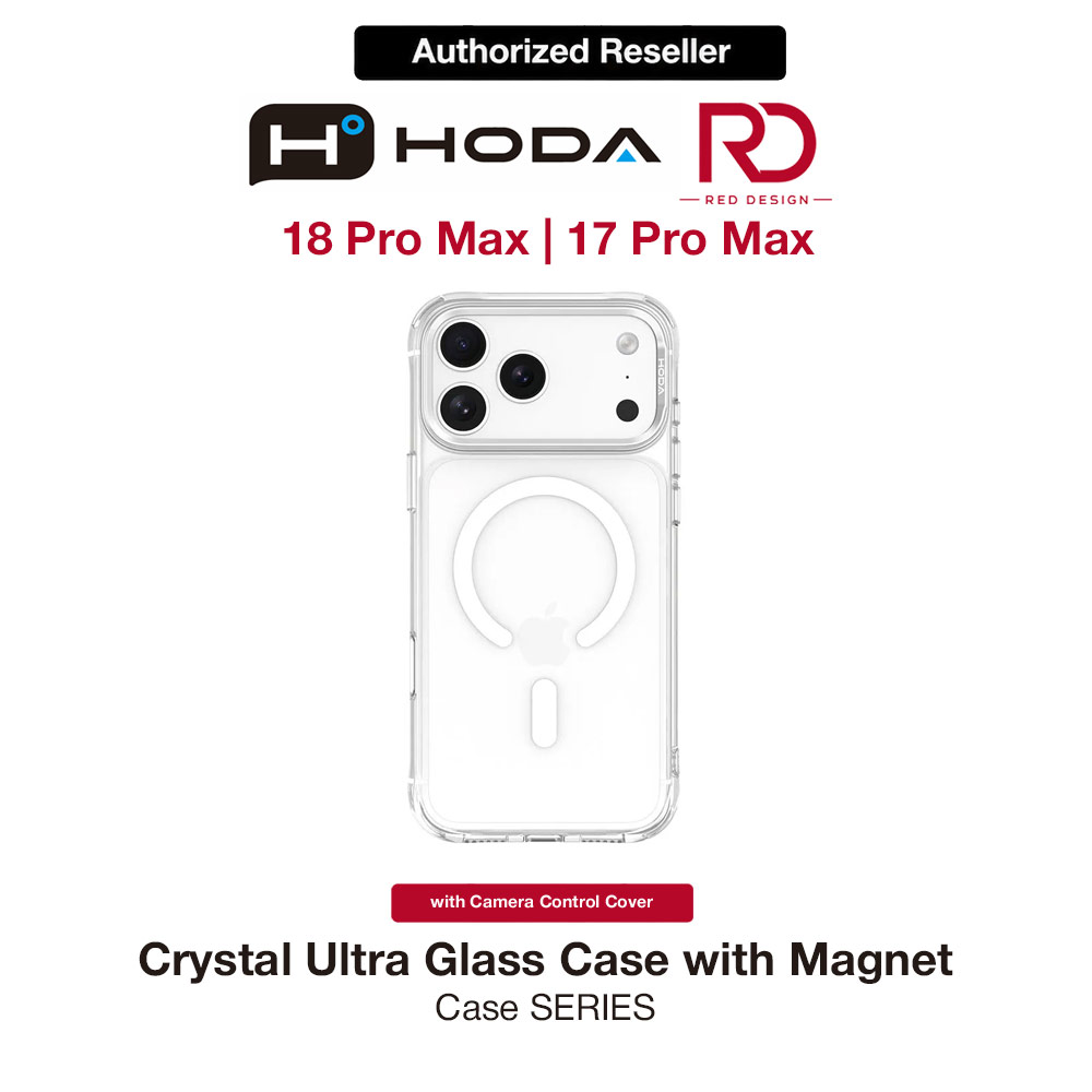 Picture of Hoda Crystal Ultra Case with Military Standard MagSafe Pure Surface TM with Camera Button for iPhone 18 Pro Max - Clear Apple iPhone 18 Pro Max- Apple iPhone 18 Pro Max Cases, Apple iPhone 18 Pro Max Covers, iPad Cases and a wide selection of Apple iPhone 18 Pro Max Accessories in Malaysia, Sabah, Sarawak and Singapore 