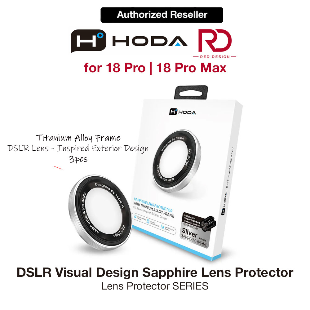 Picture of Hoda Sapphire Lens Protector (Monocular Like Design) for iPhone 18 Pro |18 Pro Max - Silver (3PCS) Apple iPhone 18 Pro Max- Apple iPhone 18 Pro Max Cases, Apple iPhone 18 Pro Max Covers, iPad Cases and a wide selection of Apple iPhone 18 Pro Max Accessories in Malaysia, Sabah, Sarawak and Singapore