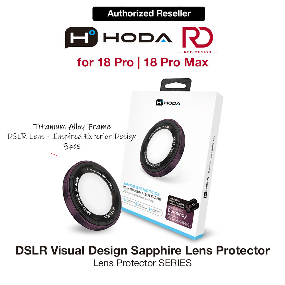 Picture of Hoda Sapphire Lens Protector (Monocular Like Design) for iPhone 18 Pro |18 Pro Max - Red (3PCS) Apple iPhone 18 Pro Max- Apple iPhone 18 Pro Max Cases, Apple iPhone 18 Pro Max Covers, iPad Cases and a wide selection of Apple iPhone 18 Pro Max Accessories in Malaysia, Sabah, Sarawak and Singapore