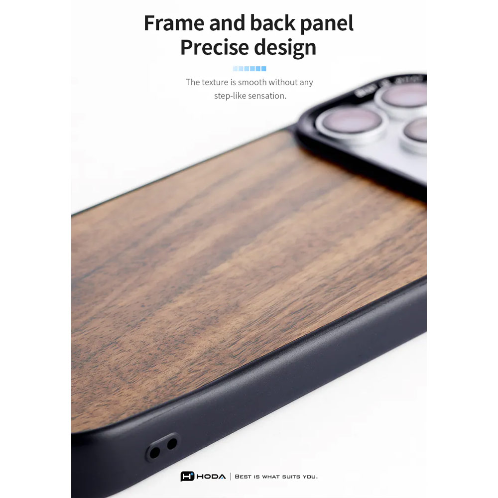 Picture of Apple iPhone 18 Pro Case | Hoda DIVERSE Case with Magnet for iPhone 18 Pro 17 Pro - WALNUT