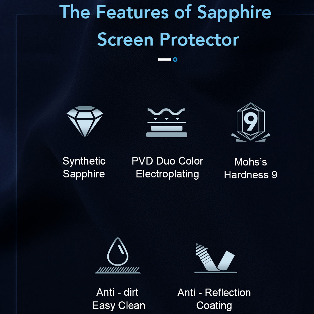 Picture of Samsung Galaxy S26 Ultra  | Hoda Sapphire Lens Protector Monocular Like Design for Samsung Galaxy S26 Ultra (5PCS Flamed Titanium)