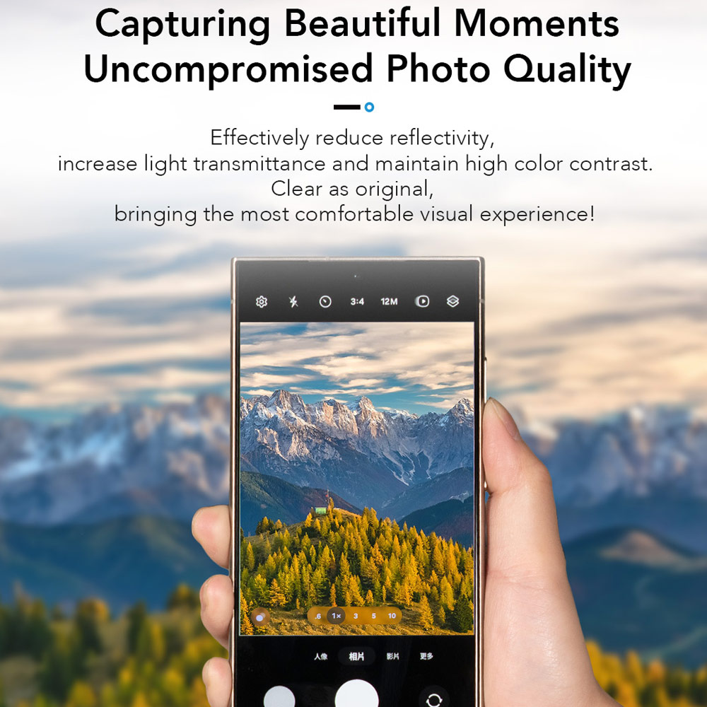 Picture of Samsung Galaxy S26 Ultra  | Hoda Sapphire Lens Protector Monocular Like Design for Samsung Galaxy S26 Ultra (5PCS Flamed Titanium)