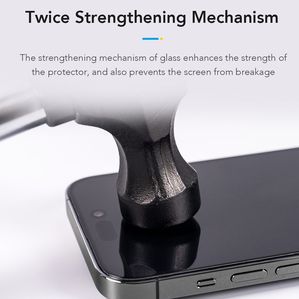Picture of Apple iPhone 17 6.3 Screen Protector | Hoda Privacy Full Coverage Tempered Glass Screen Protector for iPhone 17 16 Pro 6.3 (Anti Peep)