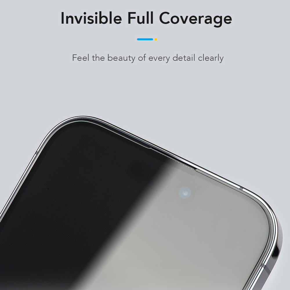 Picture of Apple iPhone 17 6.3 Screen Protector | Hoda Privacy Full Coverage Tempered Glass Screen Protector for iPhone 17 16 Pro 6.3 (Anti Peep)