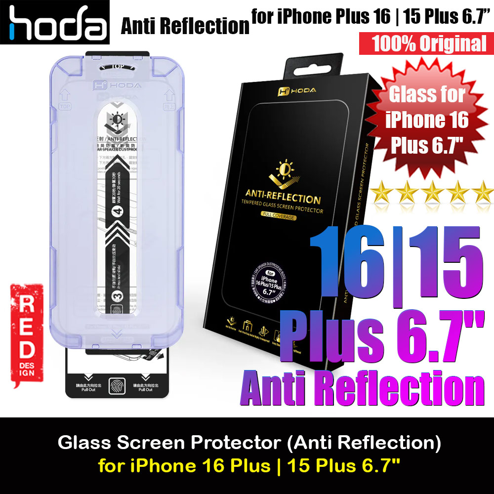 Picture of Hoda 0.33mm 2.5D Full Coverage Anti Reflection Tempered Glass Screen Protector for iPhone 16 Plus 6.7 iPhone 15 Plus 6.7 (Anti Reflection) Apple iPhone 15 Plus 6.7- Apple iPhone 15 Plus 6.7 Cases, Apple iPhone 15 Plus 6.7 Covers, iPad Cases and a wide selection of Apple iPhone 15 Plus 6.7 Accessories in Malaysia, Sabah, Sarawak and Singapore 