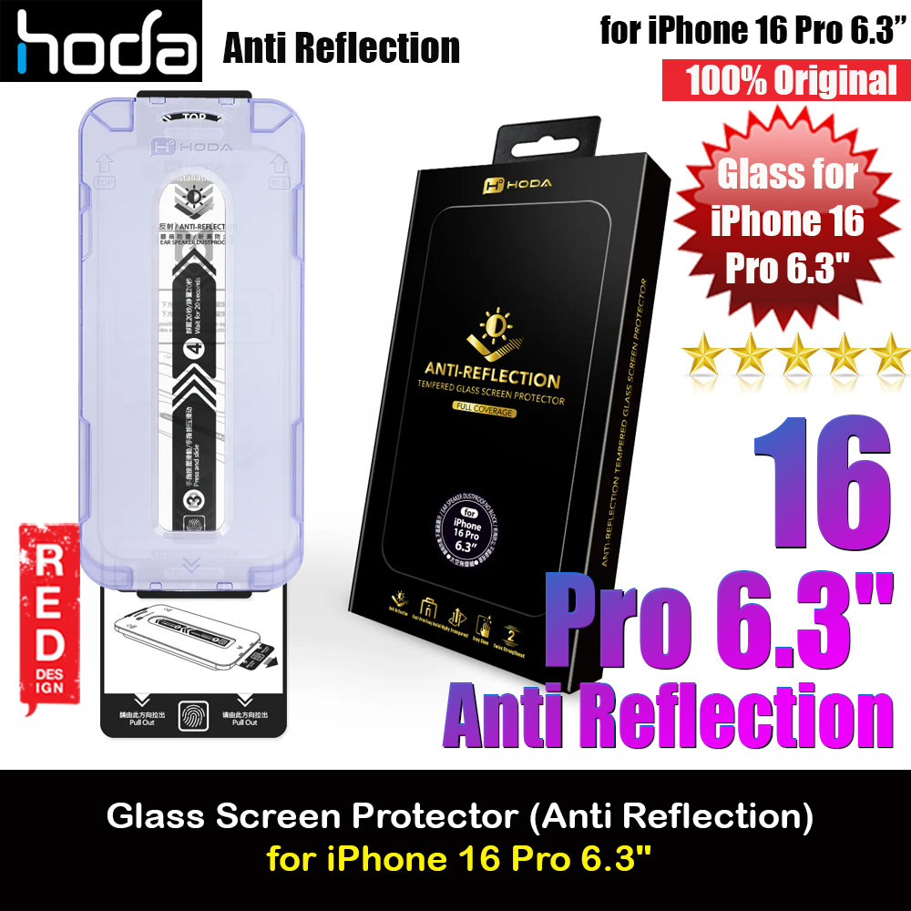 Picture of Hoda 0.33mm 2.5D Full Coverage Anti Reflection Tempered Glass Screen Protector for iPhone 16 Pro 6.3 (Anti Reflection) Apple iPhone 16 Pro 6.3- Apple iPhone 16 Pro 6.3 Cases, Apple iPhone 16 Pro 6.3 Covers, iPad Cases and a wide selection of Apple iPhone 16 Pro 6.3 Accessories in Malaysia, Sabah, Sarawak and Singapore 