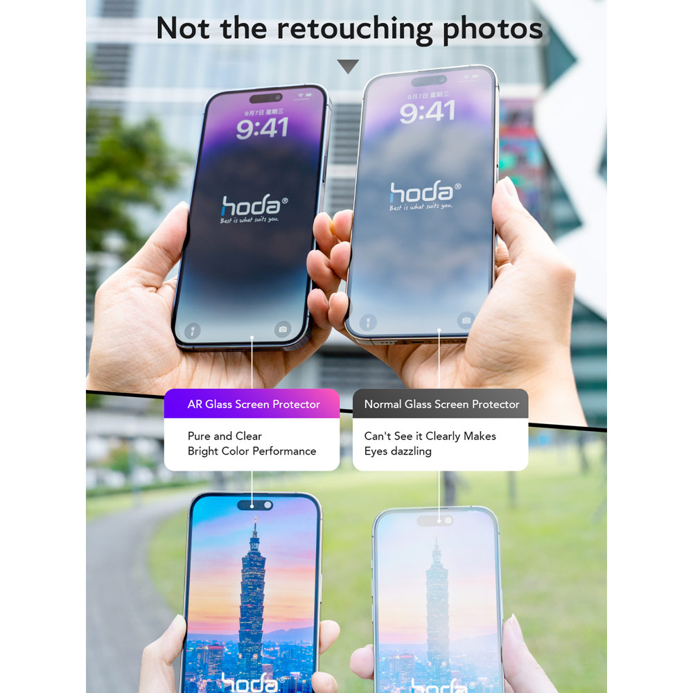 Picture of Apple iPhone Air 6.5 Screen Protector | Hoda Anti Reflection Full Coverage Tempered Glass Screen Protector for iPhone Air 6.5 (Anti Reflection)