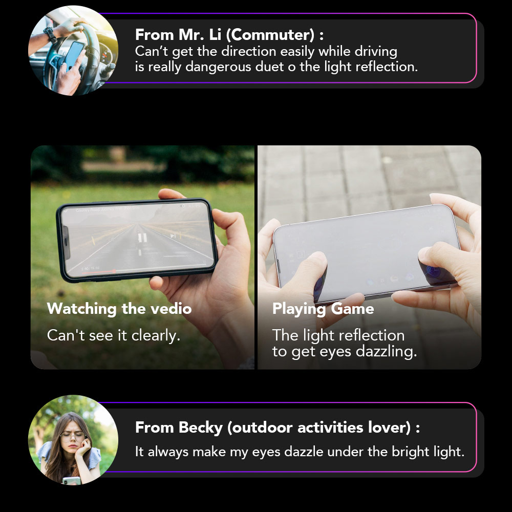 Picture of Apple iPhone Duo Case | Hoda Case Friendly Tempered Glass Screen Protector for iPhone Duo - Front Anti Reflection