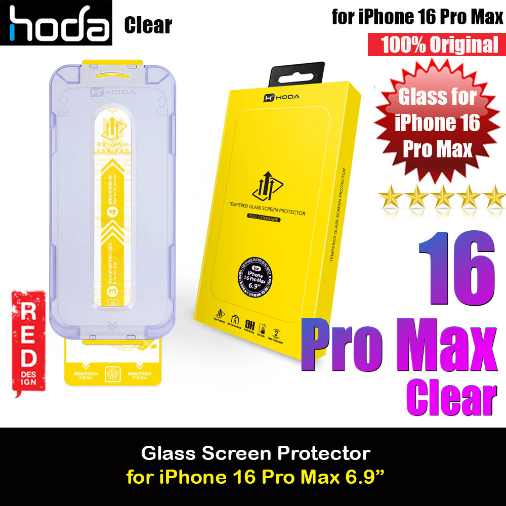 Picture of Hoda 0.33mm 2.5D Full Coverage Tempered Glass Screen Protector for iPhone 16 Pro Max 6.9 with Dust Free Helper (Clear) Apple iPhone 16 Pro Max 6.9- Apple iPhone 16 Pro Max 6.9 Cases, Apple iPhone 16 Pro Max 6.9 Covers, iPad Cases and a wide selection of Apple iPhone 16 Pro Max 6.9 Accessories in Malaysia, Sabah, Sarawak and Singapore 