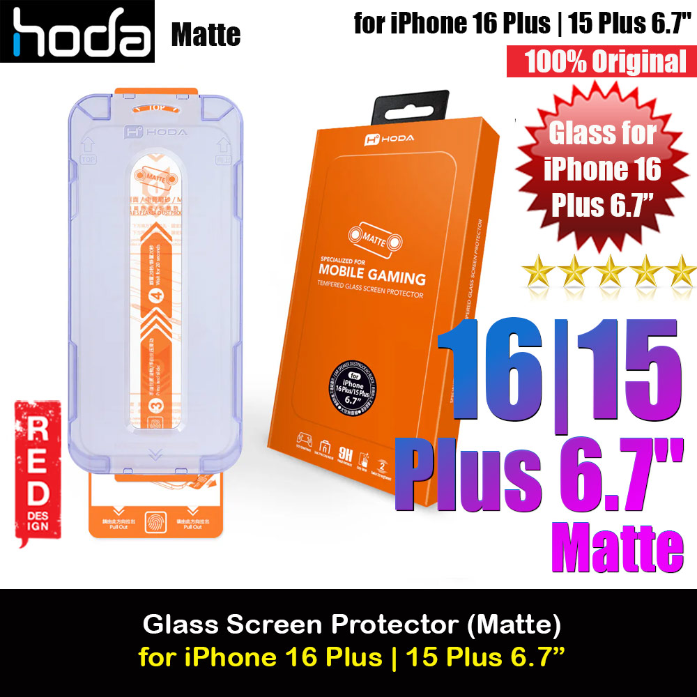 Picture of Hoda 0.33mm 2.5D Full Coverage Gamer Matte Tempered Glass Screen Protector for Apple iPhone 16 Plus 6.7 iPhone 15 Plus 6.7 (Matte) Apple iPhone 15 Plus 6.7- Apple iPhone 15 Plus 6.7 Cases, Apple iPhone 15 Plus 6.7 Covers, iPad Cases and a wide selection of Apple iPhone 15 Plus 6.7 Accessories in Malaysia, Sabah, Sarawak and Singapore 