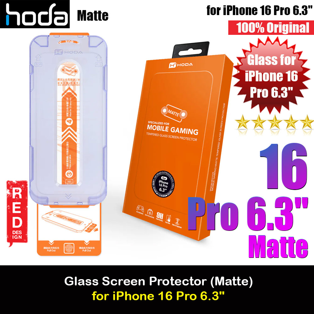 Picture of Hoda 0.33mm 2.5D Full Coverage Gamer Matte Tempered Glass Screen Protector for Apple iPhone 16 Pro 6.3 (Matte) Apple iPhone 16 Pro 6.3- Apple iPhone 16 Pro 6.3 Cases, Apple iPhone 16 Pro 6.3 Covers, iPad Cases and a wide selection of Apple iPhone 16 Pro 6.3 Accessories in Malaysia, Sabah, Sarawak and Singapore 