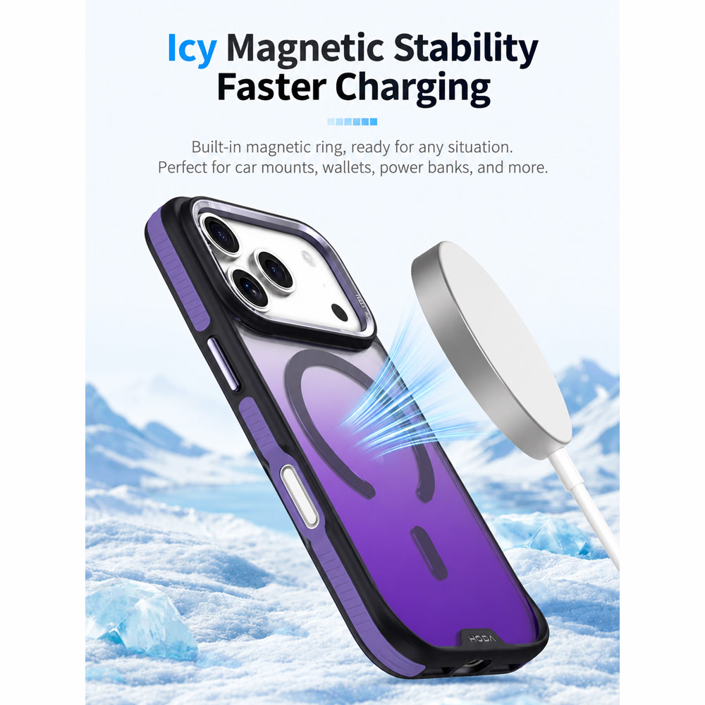 Picture of Apple iPhone 18 Pro Max Case | Hoda MultiColor Case with Magnet for iPhone 18 Pro Max 17 Pro Max - twipurple