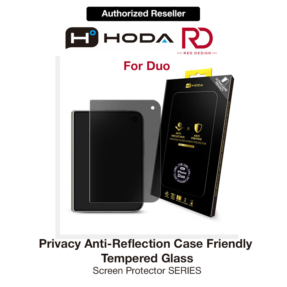 Picture of Hoda Anti-Peeper Privacy 2ways with Anti Reflection Case Friendly Ultra Clear Tempered Glass Screen Protector for iPhone Duo- Privacy AR Apple iPhone Duo- Apple iPhone Duo Cases, Apple iPhone Duo Covers, iPad Cases and a wide selection of Apple iPhone Duo Accessories in Malaysia, Sabah, Sarawak and Singapore 