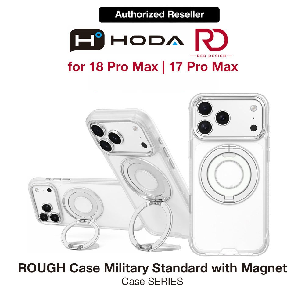 Picture of Hoda ROUGH Case Magnet with 360° foldable rotating ring-holder stand Enhanced with PureSurfaceTM for iPhone 18 Pro Max 17 Pro Max - Matte Apple iPhone 18 Pro Max- Apple iPhone 18 Pro Max Cases, Apple iPhone 18 Pro Max Covers, iPad Cases and a wide selection of Apple iPhone 18 Pro Max Accessories in Malaysia, Sabah, Sarawak and Singapore