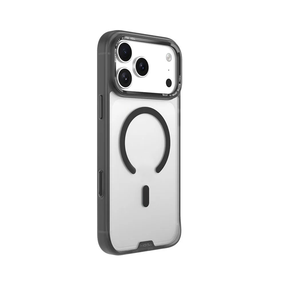 Picture of Apple iPhone 18 Pro Case | Hoda ROUGH Case Military Standard MagSafe Enhanced with PureSurfaceTM with Camera Button for  iPhone 18 Pro - Matte Black
