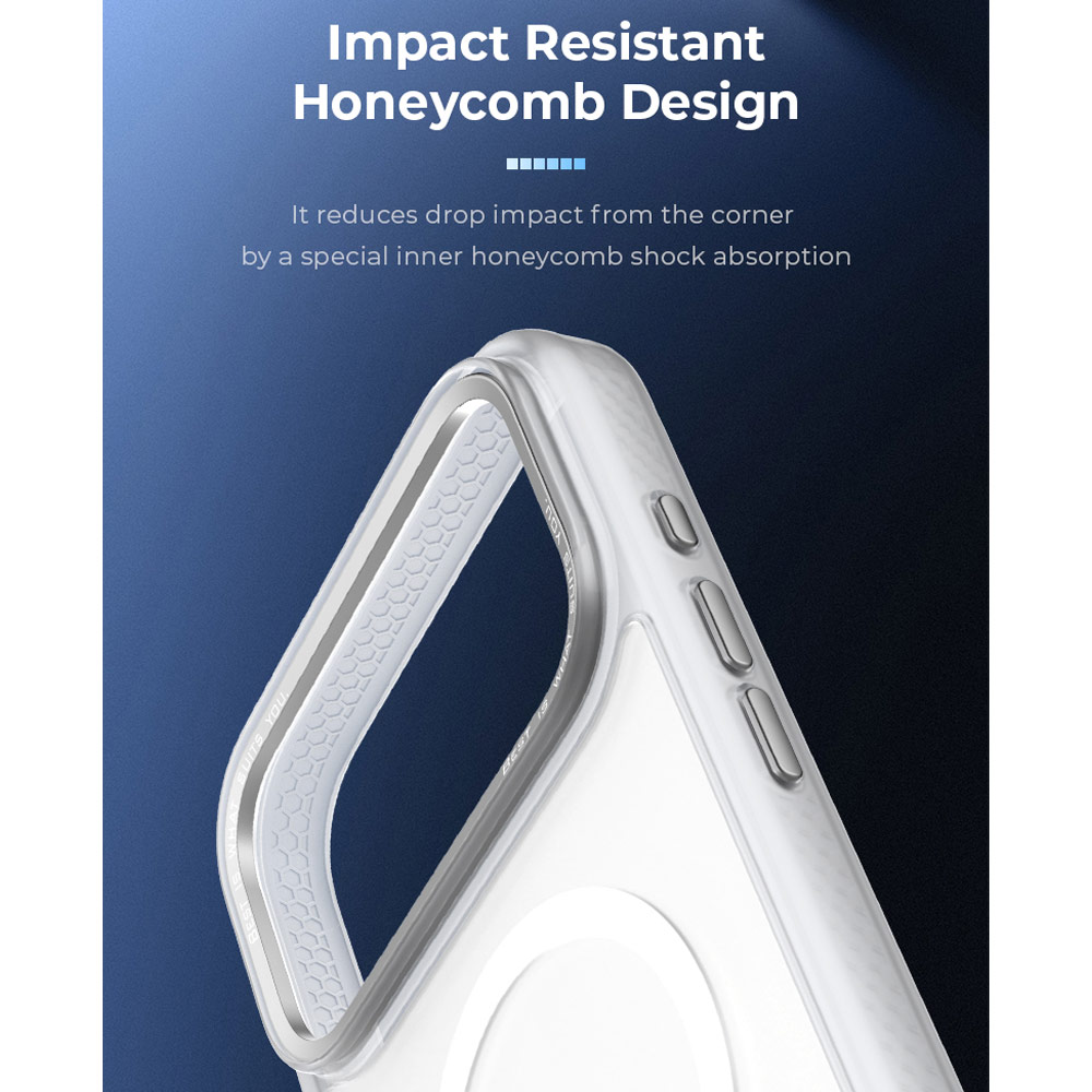 Picture of Apple iPhone 18 Pro Case | Hoda ROUGH Case Military Standard MagSafe Enhanced with PureSurfaceTM with Camera Button for  iPhone 18 Pro - Matte