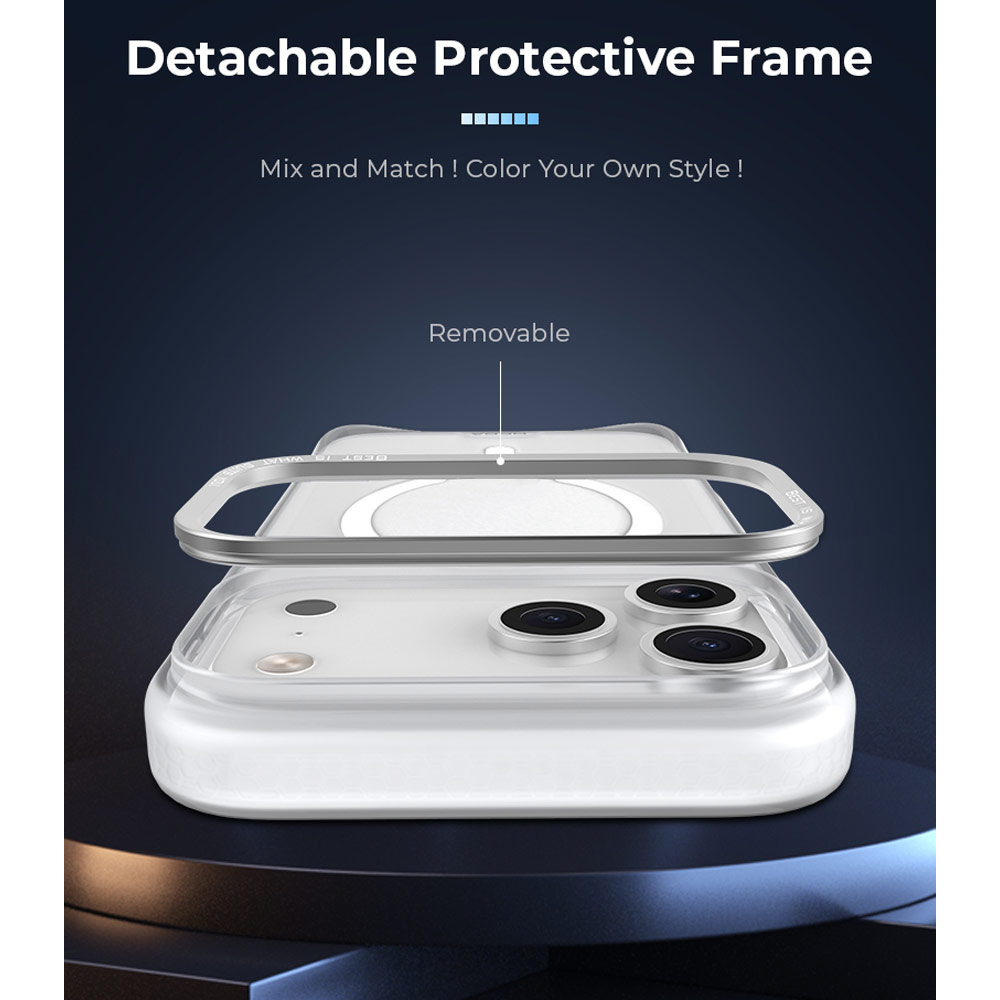 Picture of Apple iPhone 18 Pro Case | Hoda ROUGH Case Military Standard MagSafe Enhanced with PureSurfaceTM with Camera Button for  iPhone 18 Pro - Matte