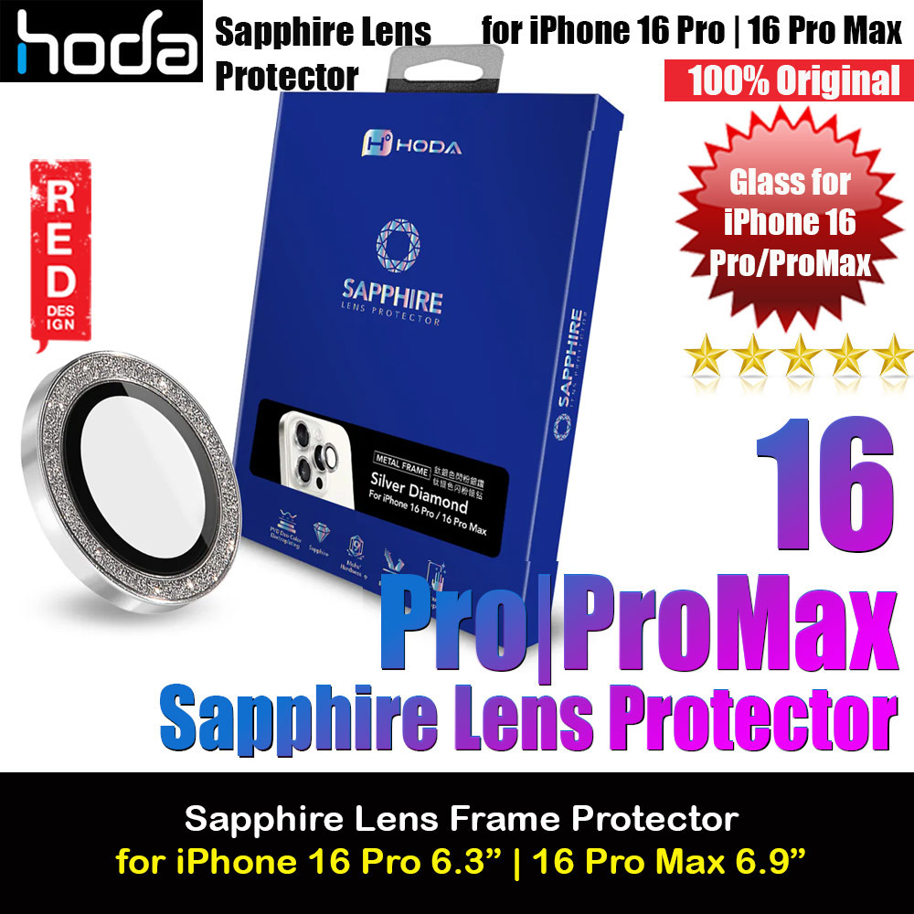 Picture of Hoda Sapphire Lens Protector for iPhone 16 Pro 6.3 iPhone 16 Pro Max 6.9  (3PCS Silver Diamond) Apple iPhone 16 Pro 6.3- Apple iPhone 16 Pro 6.3 Cases, Apple iPhone 16 Pro 6.3 Covers, iPad Cases and a wide selection of Apple iPhone 16 Pro 6.3 Accessories in Malaysia, Sabah, Sarawak and Singapore 