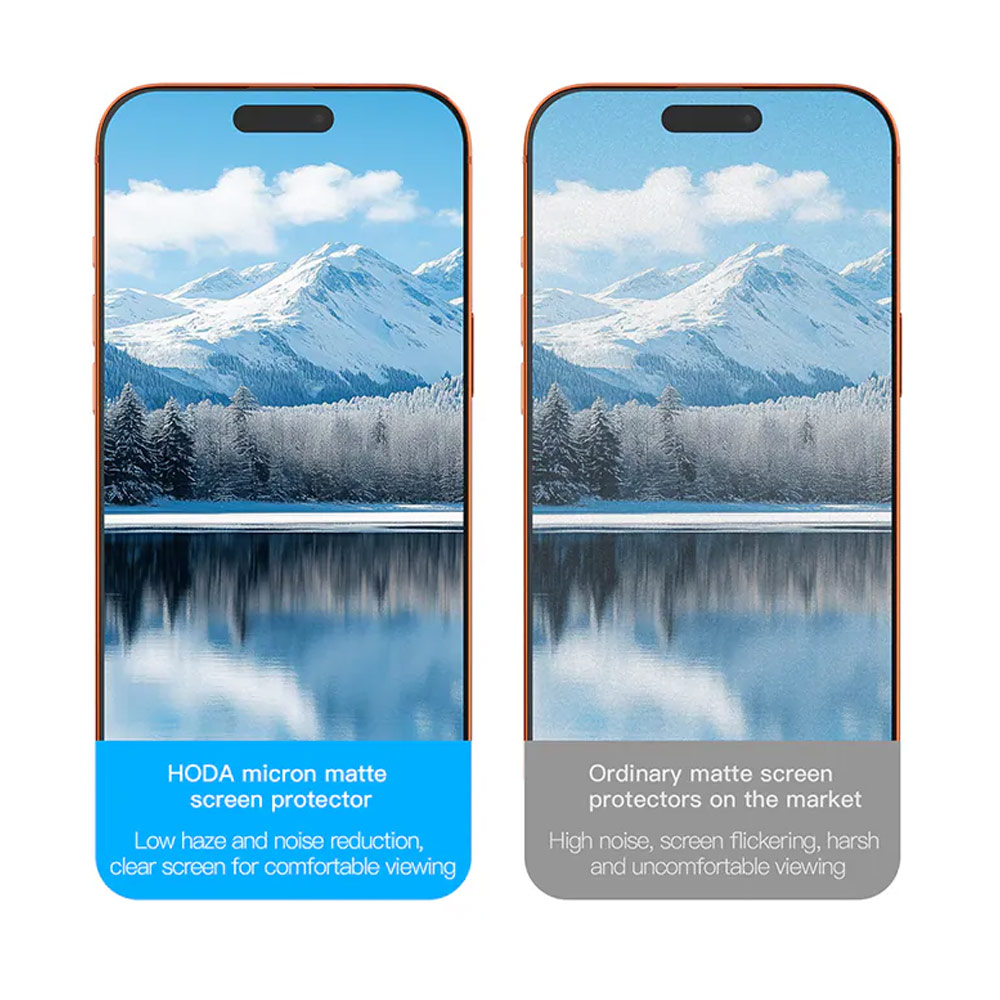 Picture of Apple iPhone 18 Pro Max Screen Protector | Hoda Full Coverage Tempered Glass Screen Protector for iPhone 18 Pro Max with Dust-Free Helper - Matte