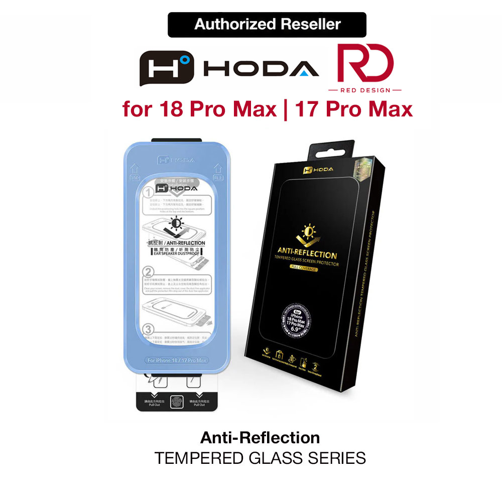 Picture of Apple iPhone 18 Pro Max Screen Protector | Hoda Full Coverage Tempered Glass Screen Protector for iPhone 18 Pro Max with Dust-Free Helper - Anti Reflection Flagship