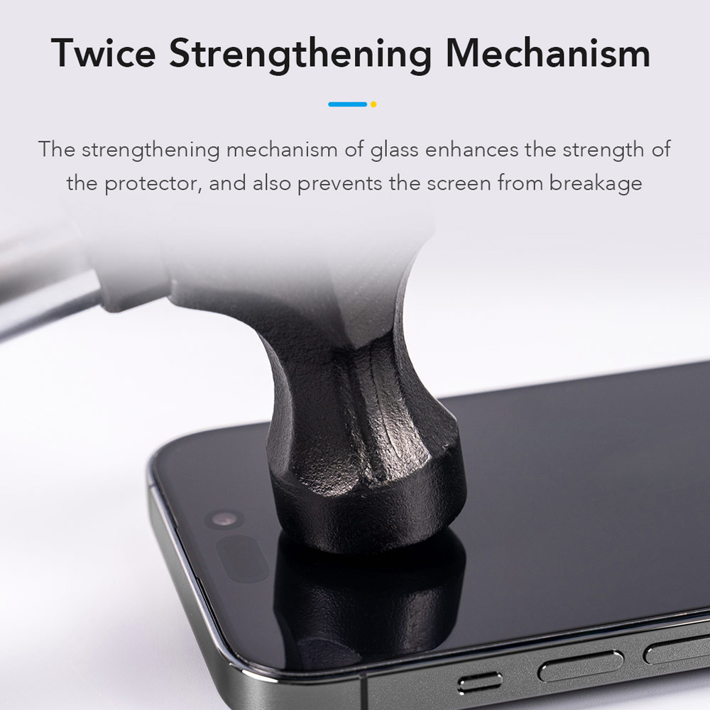 Picture of Apple iPhone 18 Pro Screen Protector | Hoda Full Coverage Tempered Glass Screen Protector for iPhone 18 Pro 17 Pro  with Dust-Free Helper - Clear