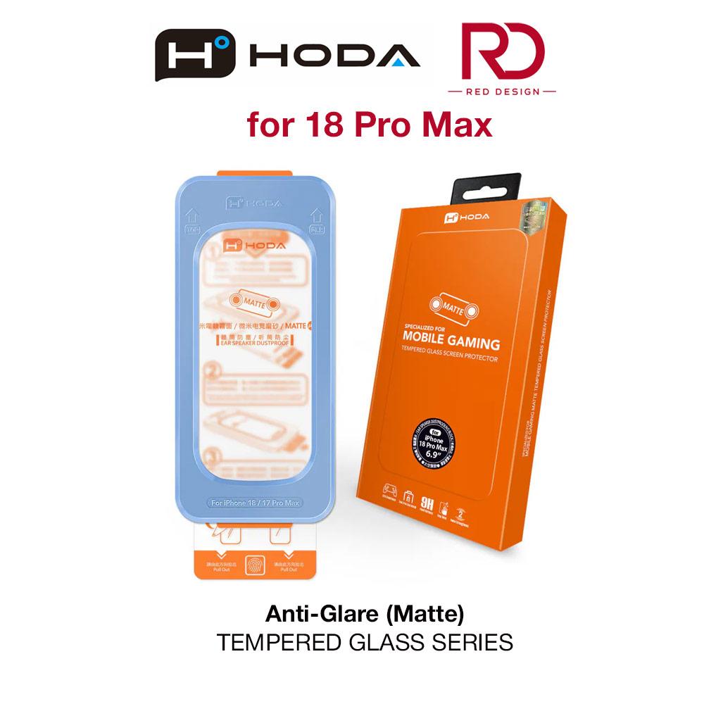 Picture of Apple iPhone 18 Pro Max Screen Protector | Hoda Full Coverage Tempered Glass Screen Protector for iPhone 18 Pro Max with Dust-Free Helper - Matte