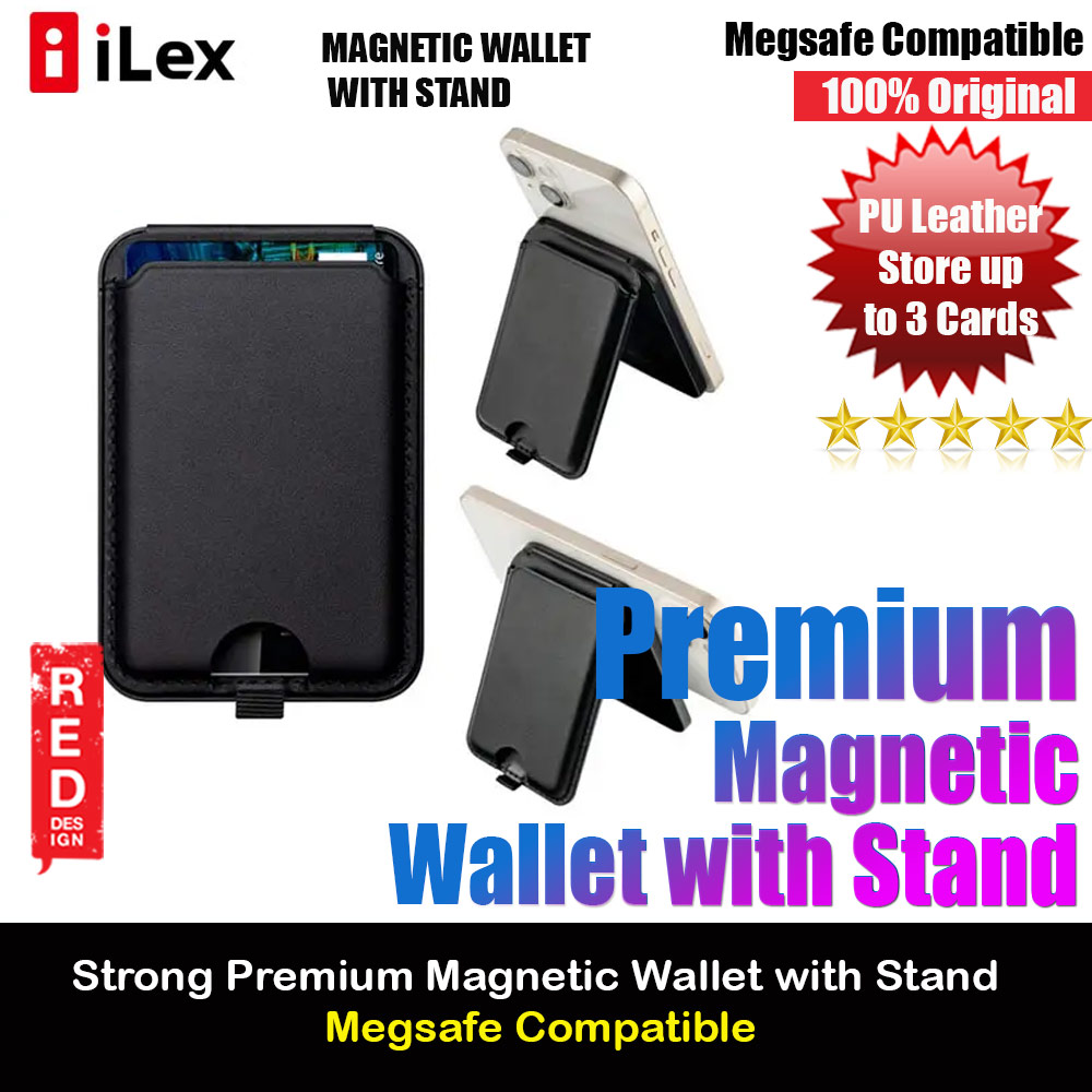 Picture of iLex Premium PU Leather Snap Magnetic Magsafe Compatible Wallet and Stand Kickstand Card Holder Phone Stand PU Leather (Black) Apple iPhone 15 Pro Max 6.7- Apple iPhone 15 Pro Max 6.7 Cases, Apple iPhone 15 Pro Max 6.7 Covers, iPad Cases and a wide selection of Apple iPhone 15 Pro Max 6.7 Accessories in Malaysia, Sabah, Sarawak and Singapore 