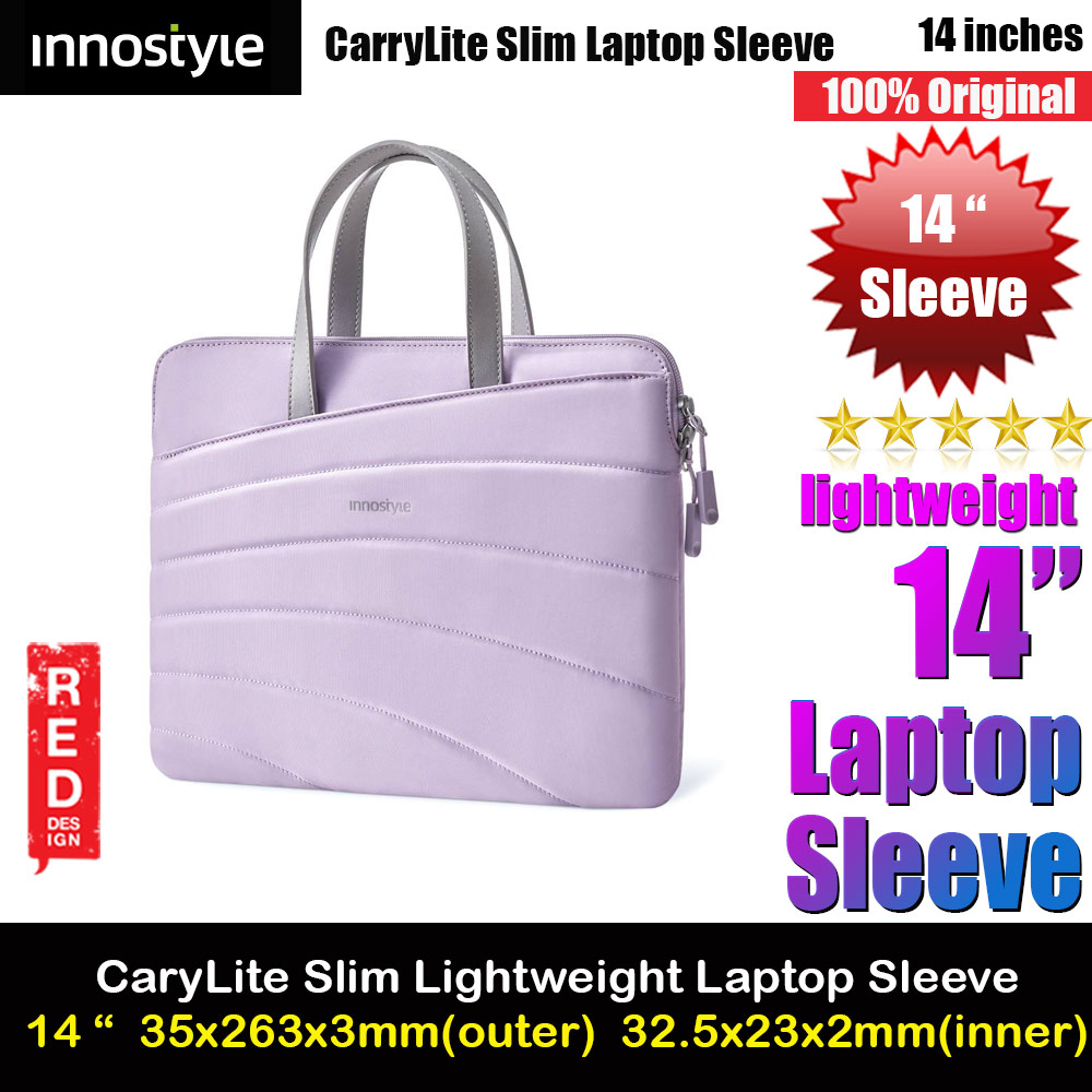 Picture of Innostyle CarryLite Slim Series Shock Proof Lightweight Laptop Notebook Hand Carry Sleeve with Front Compartment for up to 14 inches Laptop (Lavender) Red Design- Red Design Cases, Red Design Covers, iPad Cases and a wide selection of Red Design Accessories in Malaysia, Sabah, Sarawak and Singapore 