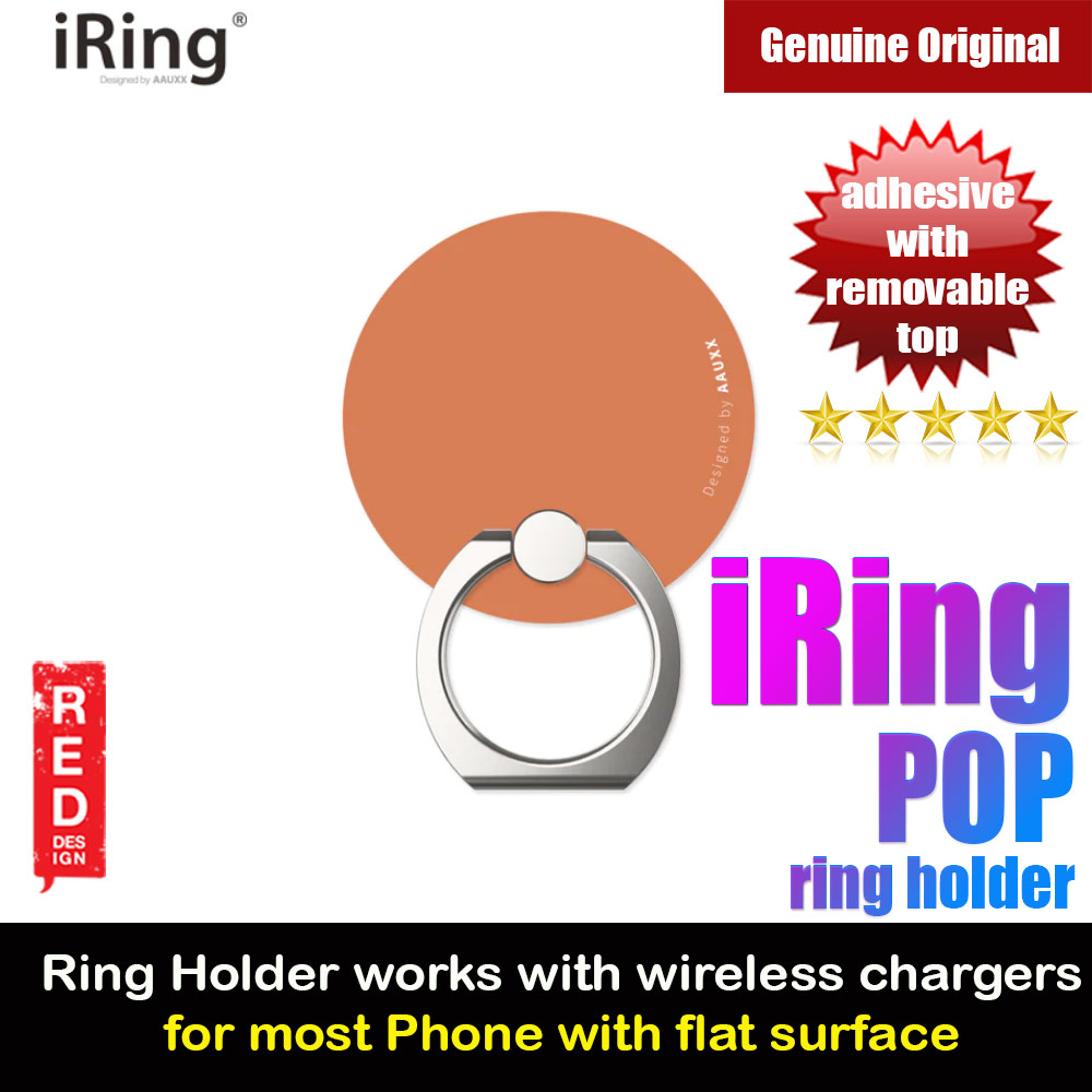 Picture of AAUXX iRing Pop Ring Holder Phone Grip and Kickstand Stand Work with wireless charging (Cinnamon Orange) Red Design- Red Design Cases, Red Design Covers, iPad Cases and a wide selection of Red Design Accessories in Malaysia, Sabah, Sarawak and Singapore 