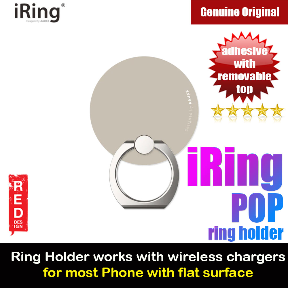 Picture of AAUXX iRing Pop Ring Holder Phone Grip and Kickstand Stand Work with wireless charging (Cocoa Milk) Red Design- Red Design Cases, Red Design Covers, iPad Cases and a wide selection of Red Design Accessories in Malaysia, Sabah, Sarawak and Singapore 