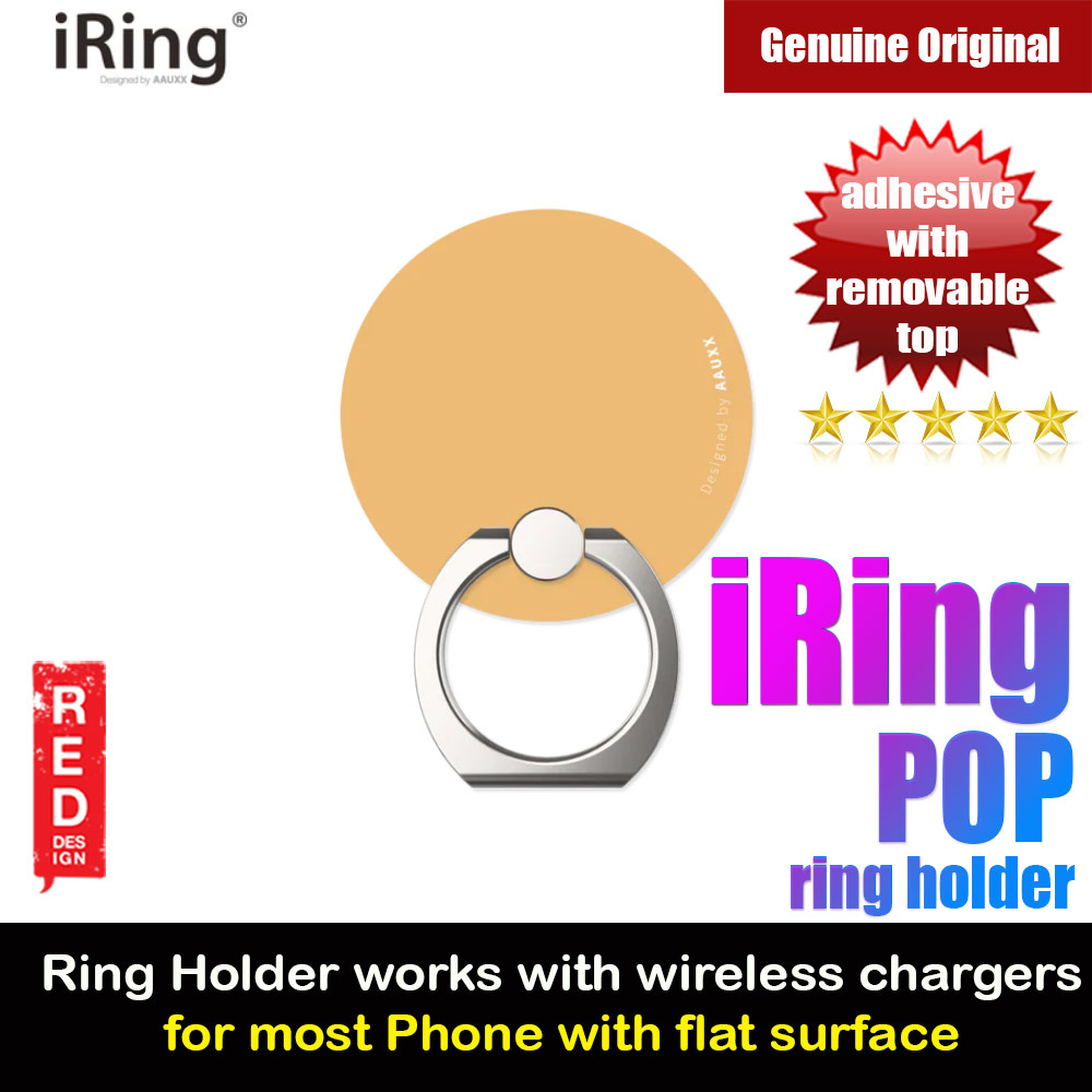 Picture of AAUXX iRing Pop Ring Holder Phone Grip and Kickstand Stand Work with wireless charging (Mustard) Red Design- Red Design Cases, Red Design Covers, iPad Cases and a wide selection of Red Design Accessories in Malaysia, Sabah, Sarawak and Singapore 