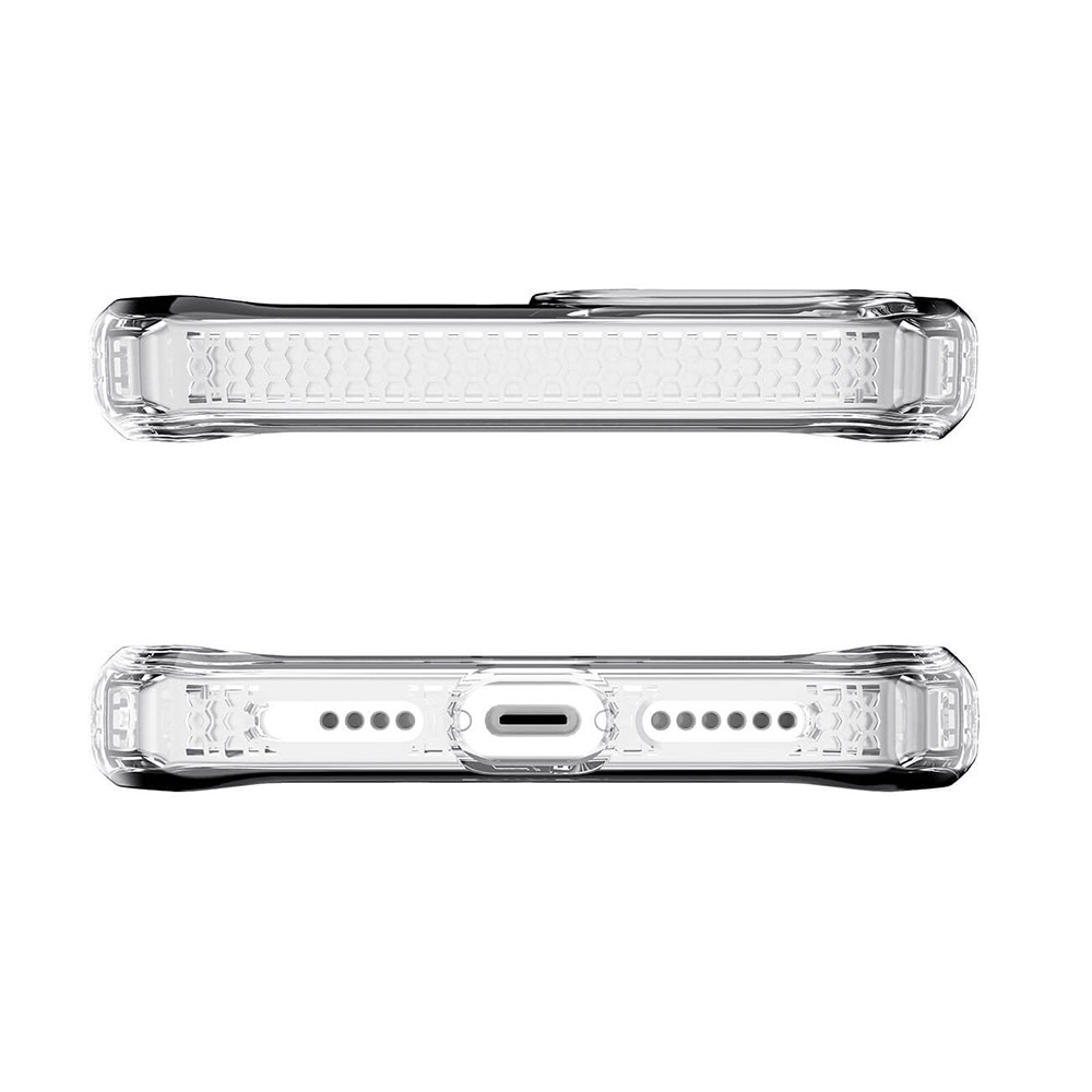 Picture of Apple iPhone 12 Pro Max 6.7 Case | ITSKINS SPECTRUM CLEAR ANTIMICROBIAL Certified Antishock Protection Case for Apple iPhone 12 Pro Max 6.7 (Transparent)