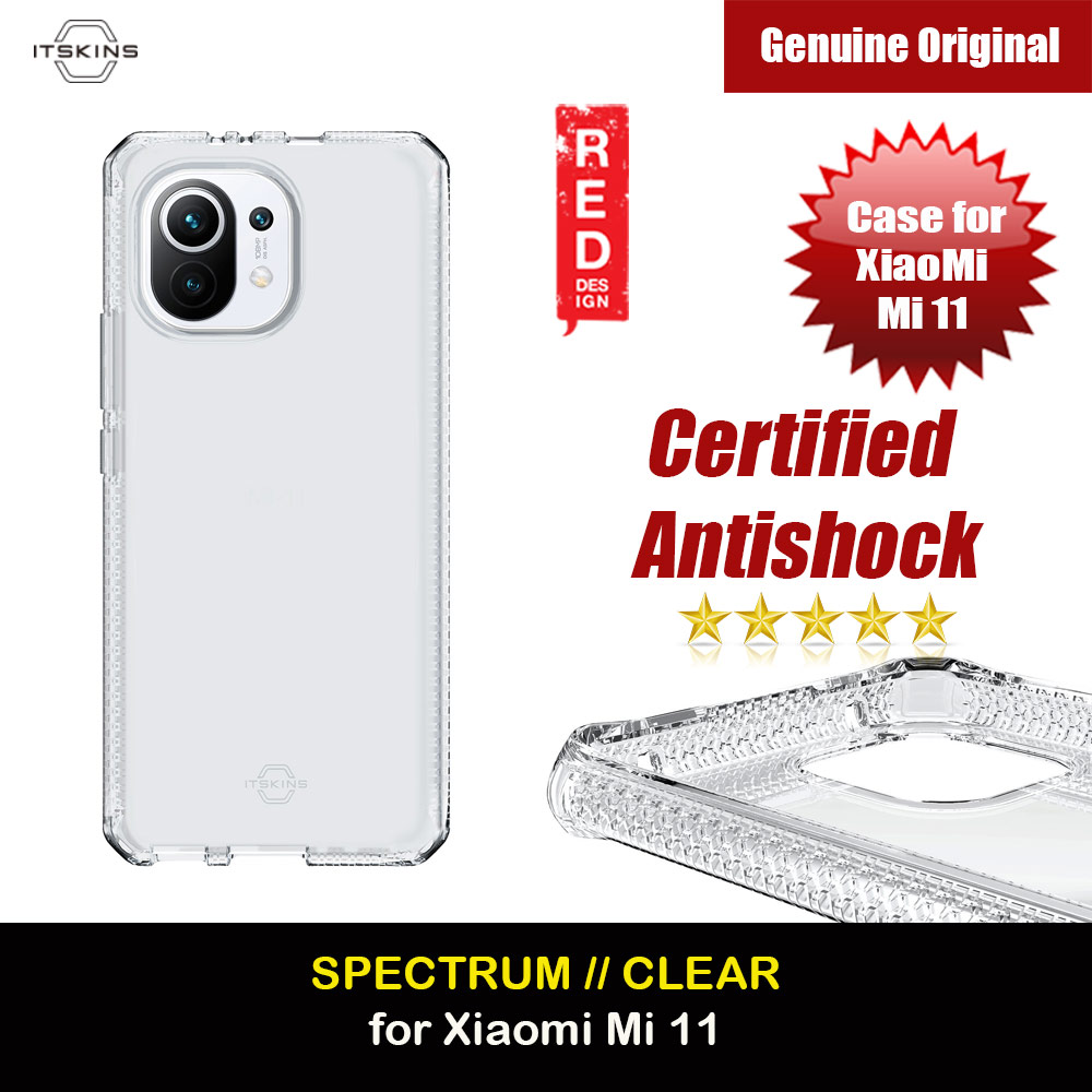 Picture of ITSKINS SPECTRUM CLEAR ANTIMICROBIAL Certified Antishock Protection Case for XiaoMi Mi 11 (Transparent) Xiaomi Mi 11- Xiaomi Mi 11 Cases, Xiaomi Mi 11 Covers, iPad Cases and a wide selection of Xiaomi Mi 11 Accessories in Malaysia, Sabah, Sarawak and Singapore 