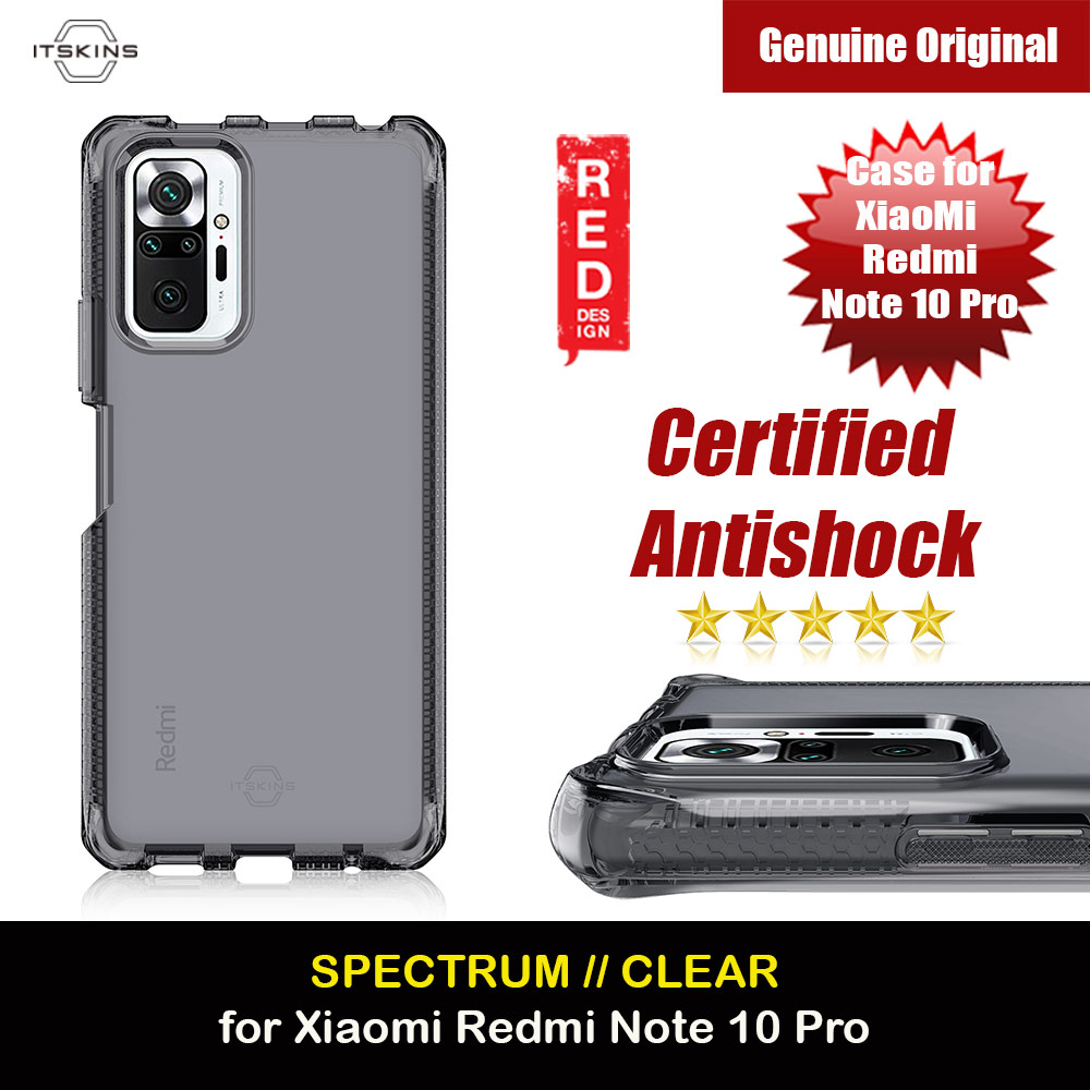 Picture of ITSKINS SPECTRUM CLEAR ANTIMICROBIAL Certified Antishock Protection Case for XiaoMi Redmi Note 10 Pro (Smoke) Xiaomi Redmi Note 10 Pro- Xiaomi Redmi Note 10 Pro Cases, Xiaomi Redmi Note 10 Pro Covers, iPad Cases and a wide selection of Xiaomi Redmi Note 10 Pro Accessories in Malaysia, Sabah, Sarawak and Singapore 