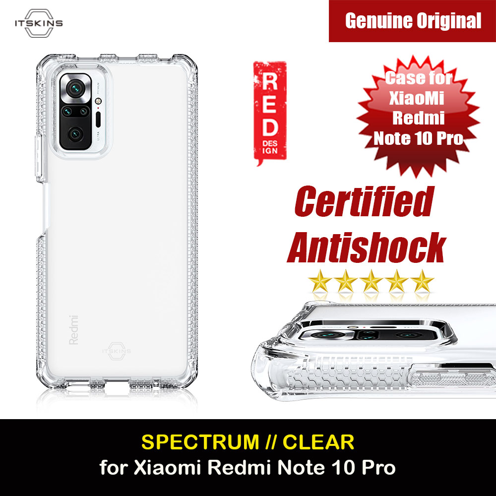 Picture of ITSKINS SPECTRUM CLEAR ANTIMICROBIAL Certified Antishock Protection Case for XiaoMi Redmi Note 10 Pro (Transparent) Xiaomi Redmi Note 10 Pro- Xiaomi Redmi Note 10 Pro Cases, Xiaomi Redmi Note 10 Pro Covers, iPad Cases and a wide selection of Xiaomi Redmi Note 10 Pro Accessories in Malaysia, Sabah, Sarawak and Singapore 