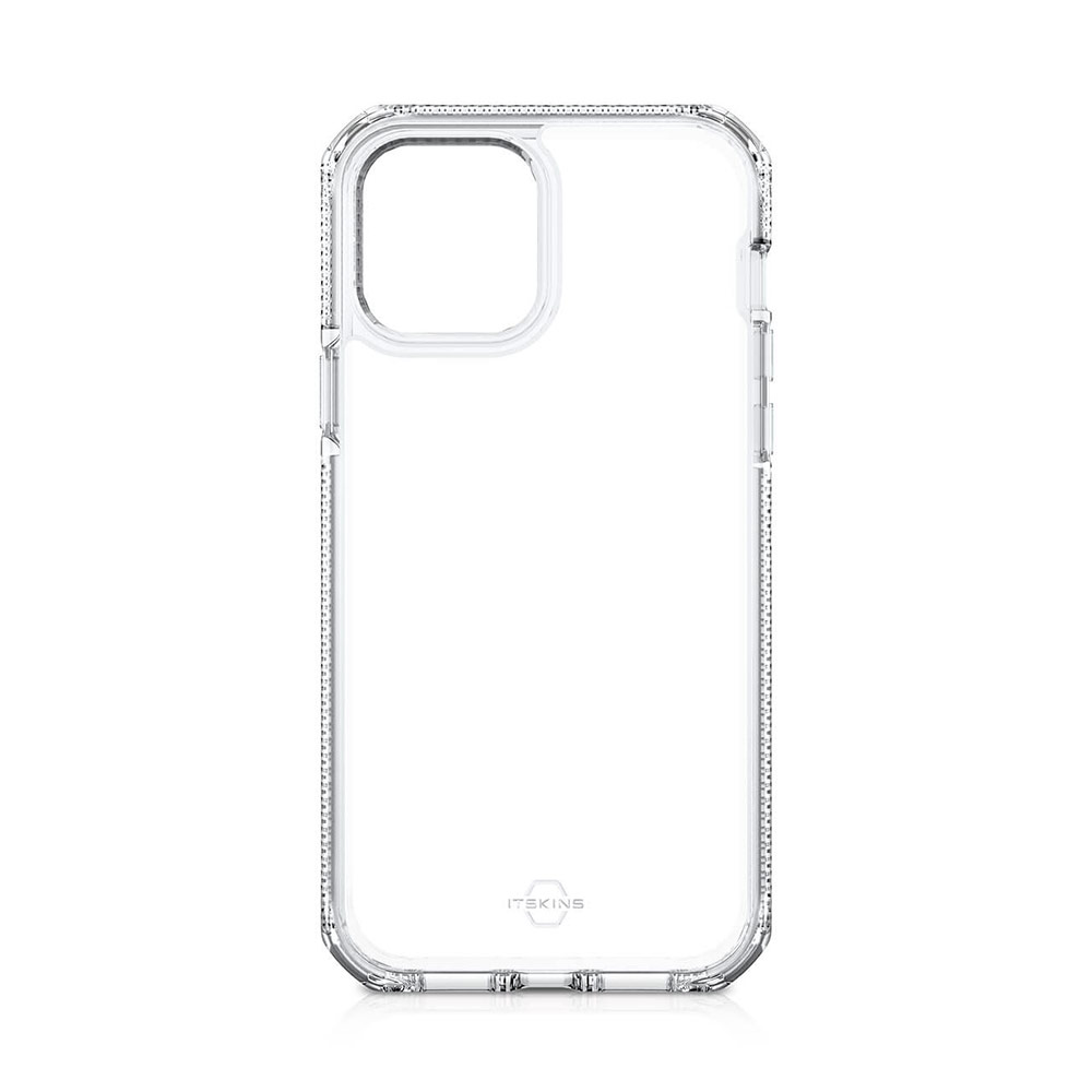 Picture of Apple iPhone 12 Pro Max 6.7 Case | ITSKINS SUPREME CLEAR  ANTIMICROBIAL Certified Extreme Impact Protection Case for Apple iPhone 12 Pro Max 6.7 (White Transparent)