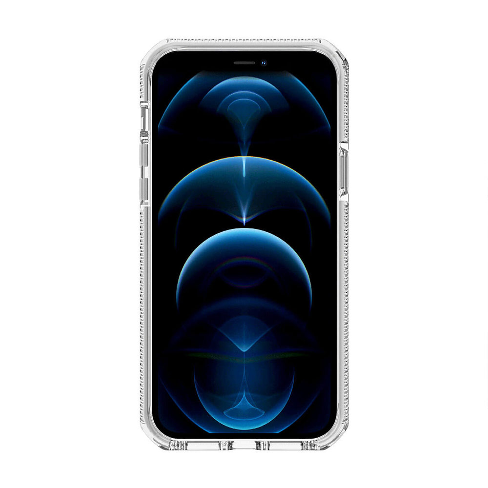 Picture of Apple iPhone 12 Pro Max 6.7 Case | ITSKINS SUPREME CLEAR  ANTIMICROBIAL Certified Extreme Impact Protection Case for Apple iPhone 12 Pro Max 6.7 (White Transparent)