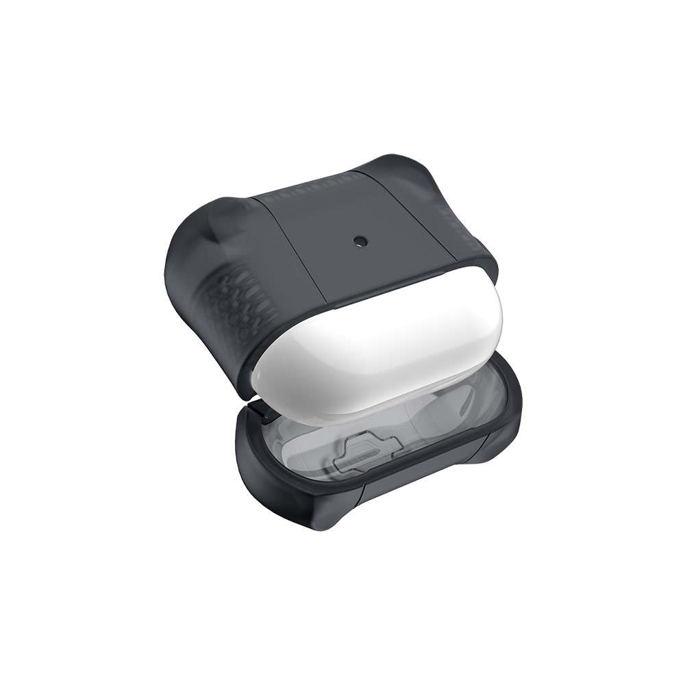 Picture of Apple Airpods 3 Case | ITSKINS Spectrum Frost Drop Proof Protection Case for Airpods 3 Case (Smoke Frost)