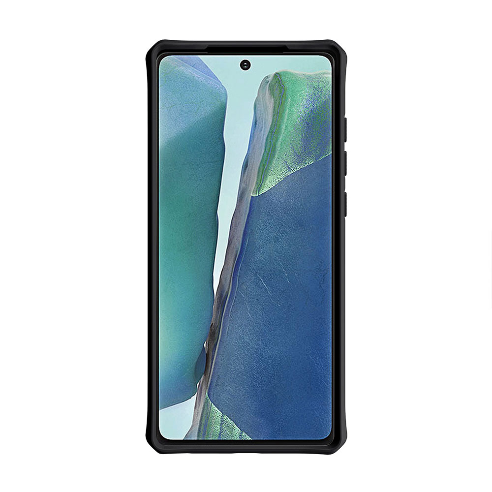 Picture of Samsung Galaxy Note 20 Case | ITSKINS HYBRID SOLID ANTIMICROBIAL Certified Antishock Protection Case for Samsung Galaxy Note 20 6.7 (Plain Black transparent)