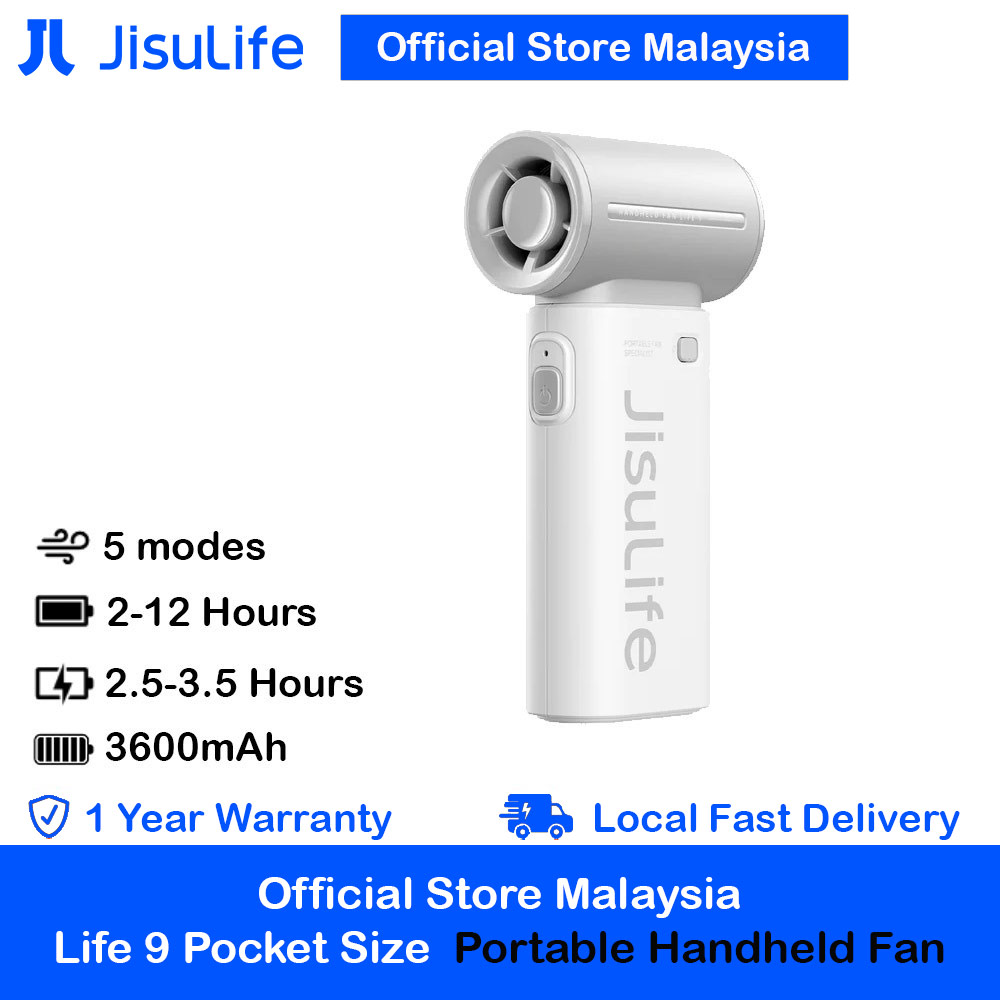 Picture of Jisulife Malaysia Life9 Handheld Fan Ultra Mini Compact Small Pocket Size Portable Handheld Fan Kipas Pegang Tangan Angin Kuat (3600mah Grey) Red Design- Red Design Cases, Red Design Covers, iPad Cases and a wide selection of Red Design Accessories in Malaysia, Sabah, Sarawak and Singapore 